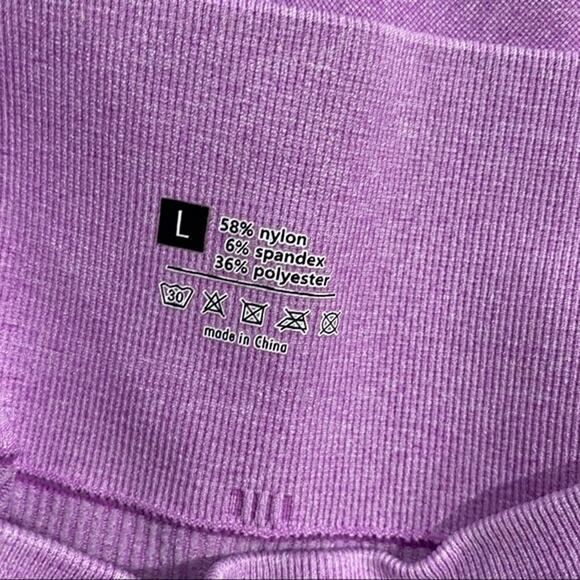 SHEIN Pink Seamless High Waist Workout Leggings Yoga Pants Women Activewear L - Picture 5 of 9